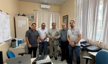PRESIDENTE DO SINDOJUS-PA, MARIO ROSA, VISITA A COMARCA DE CAPANEMA